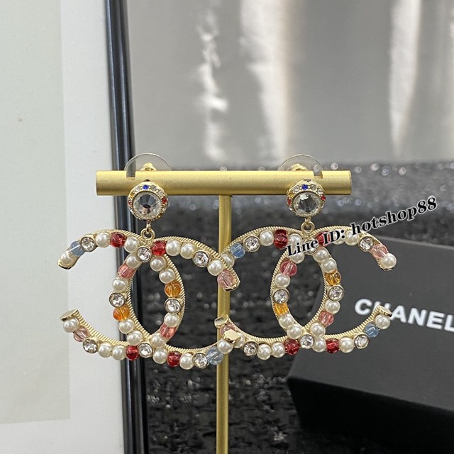 Chanel專櫃新款耳環 香奈兒經典logo耳釘 zgb1819